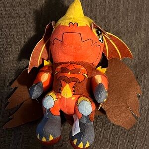 Toy Factory Bakugan Spin Master Soft Stuffed Plush Toy Red Dragon Dragonoid 7”
